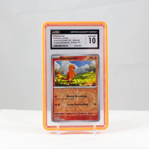 Pokemon Charmander Reverse Holo #4 Scarlet & Violet 151 Costco - CGC 10 Gem Mint