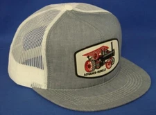 Advance-Rumely Engine - Hat - Denim/White Mesh - K Brand K Products-US Assembled