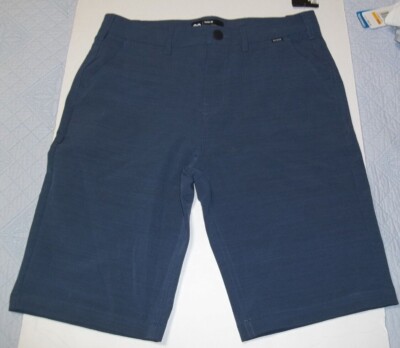 NEW Hurley w/ Nike Dri Fit navy blue hybrid swim walk shorts boys