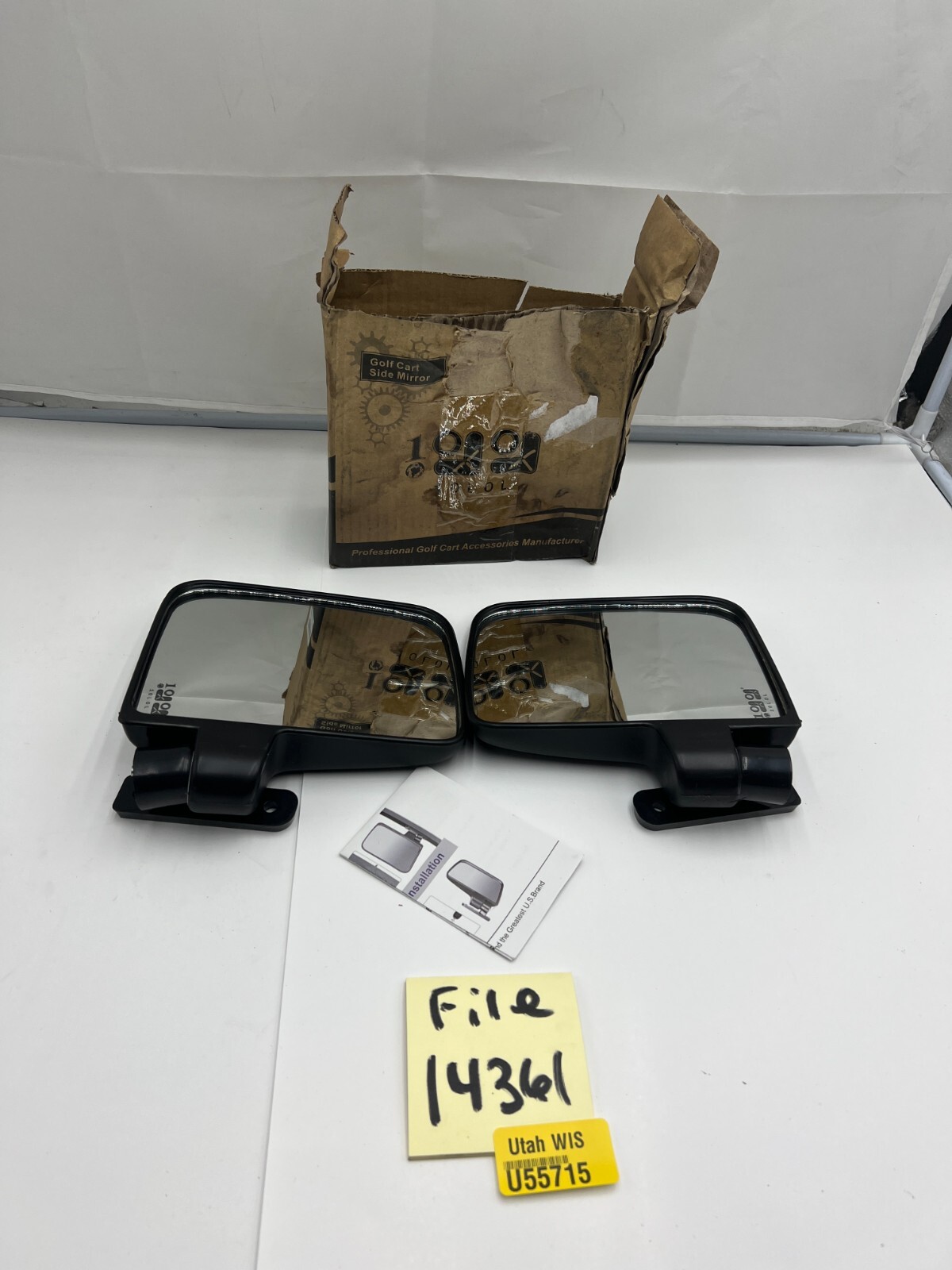 10L0L Golf Cart Side Mirrors For Club Car EZ-GO Yamaha and Others