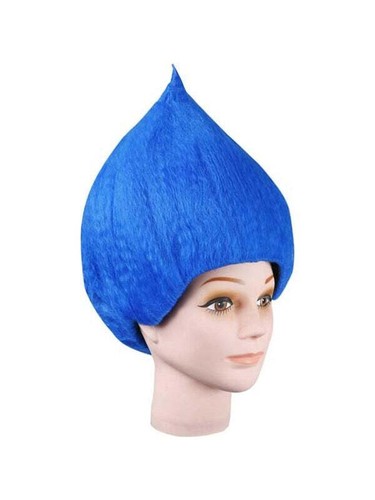 Deluxe Blue Troll Wig - 第 1/1 張圖片