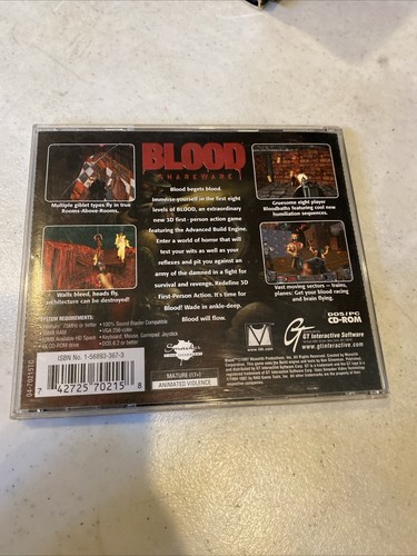 Blood Shareware Spill Some Computer Game 1997 DOS/PC CD-ROM Survival Horror - Picture 2 of 6
