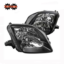 For 97-01 Prelude Headlights Black Housing Clear Lens