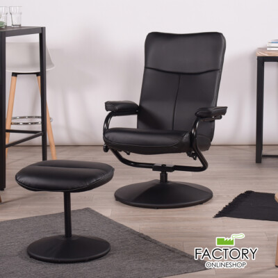 Reclining Back Office Chair Ergonomic Recliner Computer Seat Swivel ...