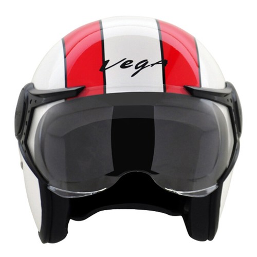 VEGA "JET OLD SCHOOL W/ Visor" Open Face DOT Certified Motorcycle Helmets - Picture 12 of 50