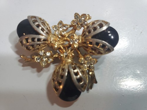 Antike Vintage figürliche Käfer KÄFER ungewöhnliche Brosche 1 1/2". 5010/20 - Bild 1 von 12