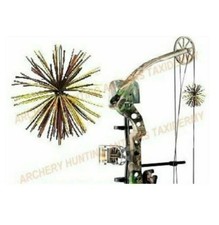 12 PC PRO PACK CAMO Bow String RUBBER WHISKER Silencer Silencers Archery FREE SH