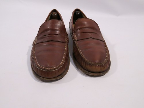 Cole Haan Country Made Italy Men's 8.5 M Brown Leather Penny Loafers - Picture 3 of 9