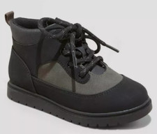 NEW Cat Jack Toddler Boys' Han Boots Charcoal Gray Size 6
