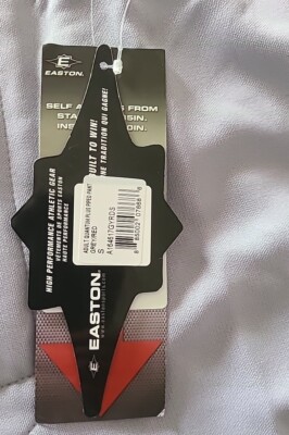 BRAND NEW Easton Quantum Plus Piped Baseball Pant A164617GYRDS Grey/Red Adult S