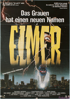 Plakat Elmer/Brain Damage/Elmer the Parasite 1987 Frank Henenlotter, Scotia