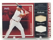 2004 Playoff Honors RAFAEL FURCAL Piece of the Game Dual Bat Jersey Relics /100