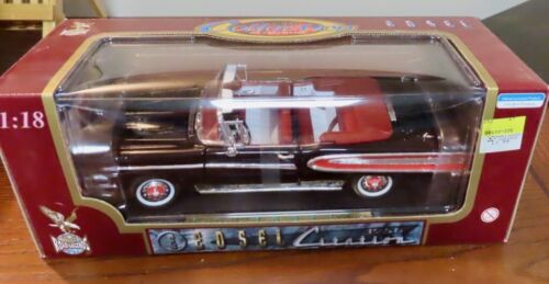 1:18 Scale Diecast 11958 Edsel Citation Convertible Car Black w/Maroon Interior
