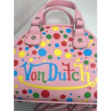 Polka Dot Von Dutch Bag Crossbody Purse