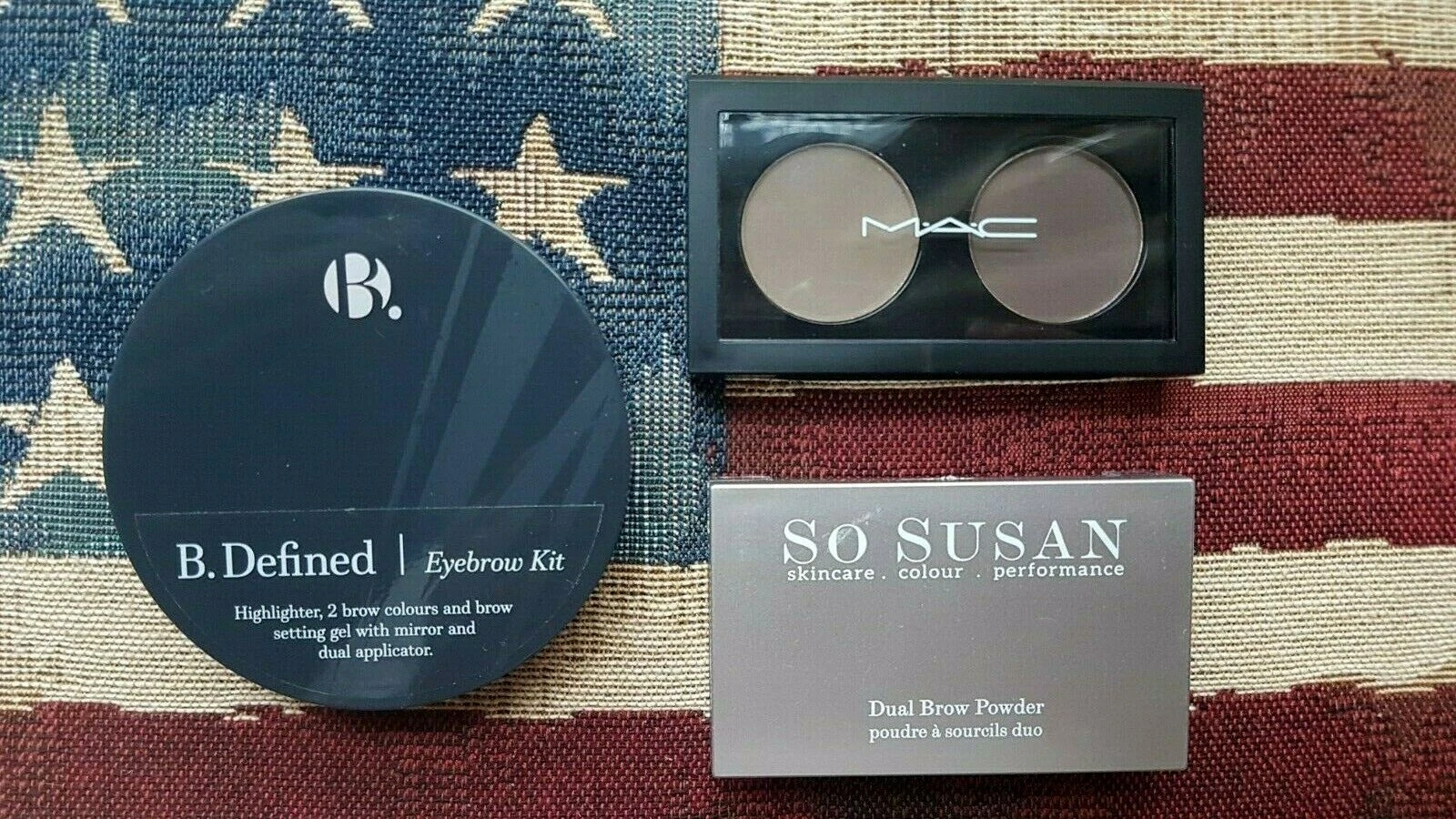 MAC Brunette Duo, So Susan Dual Brow Powder & B.Defined Eyebrow Kit in 115 Dark