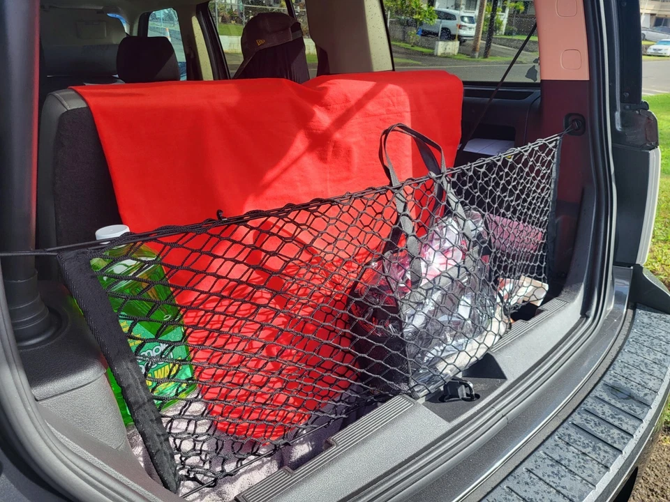 Red de carga estilo vertical sobre maletero trasero para Ford Flex 2009-2020 totalmente nueva Foto 4 de 4