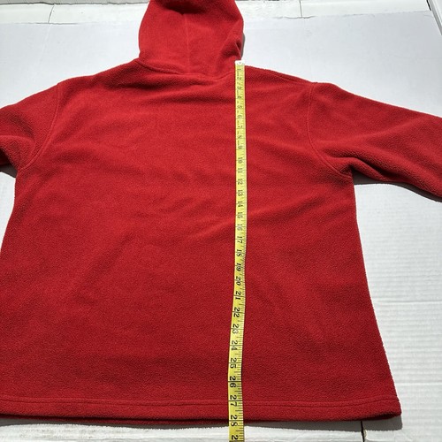 Lauren Ralph Lauren Hoodie Women’s L Red Heavy Fleece Embroidered Logo Casual - Picture 7 of 7