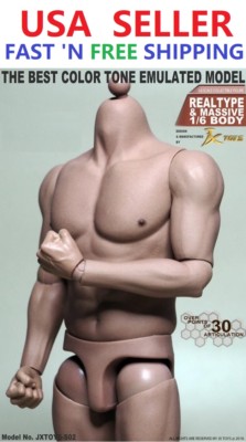 1//6 Emulated Muscular Body GangHood For Hot Toys Bane Arnold Head SHIP FROM USA