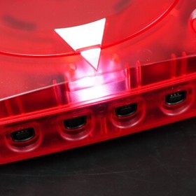 SEGA Dreamcast VA1 Console Translucent Red Shell, Power Supply MOD NTSC-J