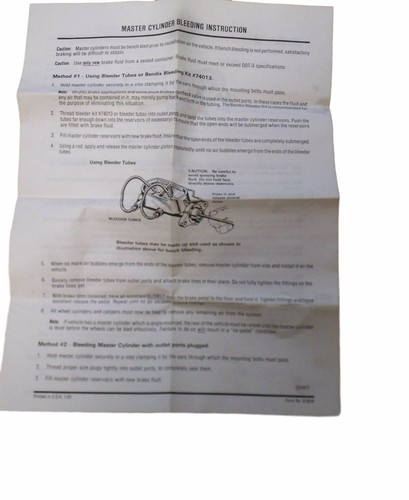 Bendix 22344 Master Cylinder Kit New - Picture 2 of 2
