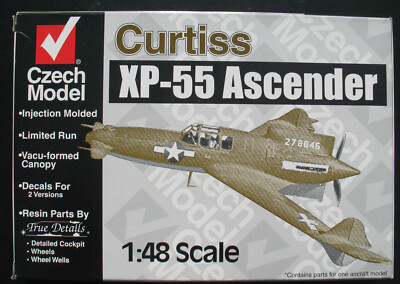 Czech Model 4806 Curtiss XP-55 Ascender - 1:48 Flugzeug Modellbausatz Plane Kit
