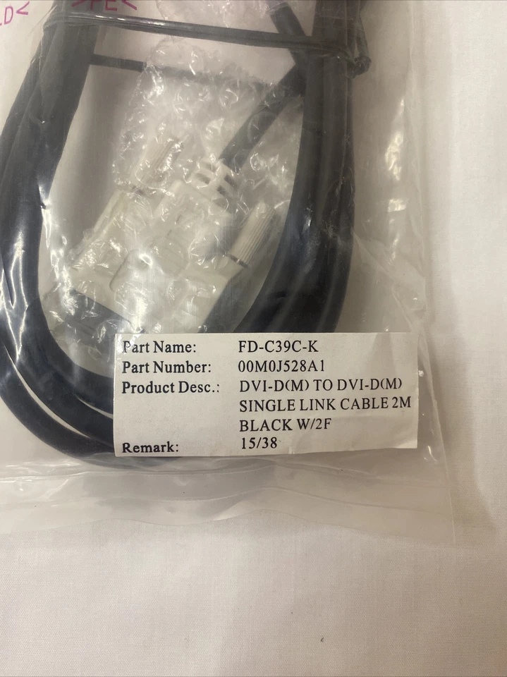 1 DVI-D to DVI-D SUPER DVI Monitor M M Male 2 Male DVI Cable PC,LCD TV - Image 2 of 2