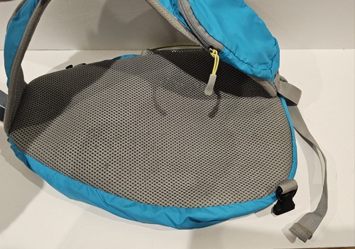 Eddie Bauer RipStop Shoulder Sling Crossbody Backpack Bag Aqua Blue & Grey - Picture 11 of 13