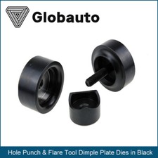 Globauto 3 Hole Punch Flare Tool Dimple Plate Dies In Black