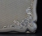 Beautiful Antique 900 Coin Silver Makeup Compact w/Ornate Detailing Art Nouveau — photo 10