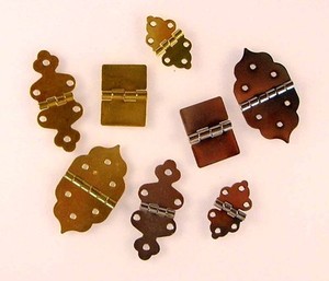 Mini Brass Hinge PK 10 for Egg Decorating Scrapbooking  