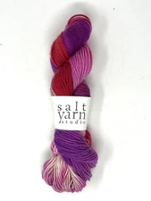 Salt Yarn Studio Rosa Rugosa 1 Skien 100% Superwash Marino Worsted Weight NWT