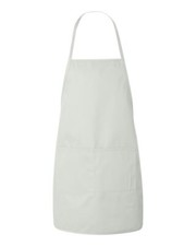 Liberty Bags LB5505 Heather NL2R Long Round Bottom Cotton Twill Apron