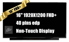 B160UAK01.2 - DISPLAY, 16inch, WUXGA, Touch, Anti-Glare, IPS, 250nit LCD Screen