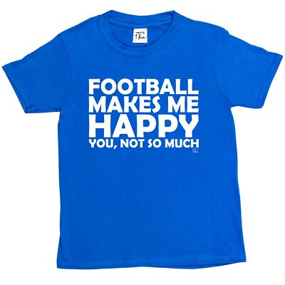 1 Tee Kinder Jungen Fußball macht mich glücklich, dass du nicht so viel Witz T-Shirt