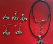 SOFTBALL MOM ANTIQUE SILVER CHARM - SPORTS - NECKLACE - EARRINGS - LOBSTER CLASP