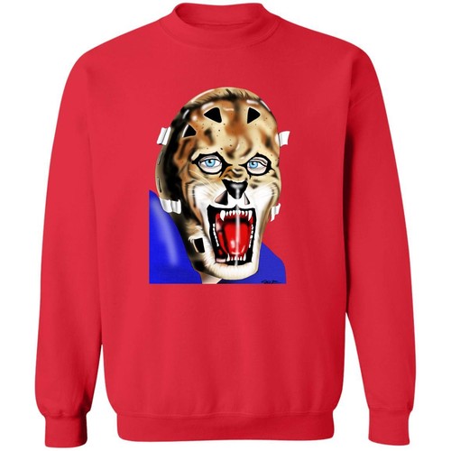 Gilles Gratton Goalie Mask Sweatshirt Crewneck Pullover | NHL New York Rangers - Picture 6 of 7