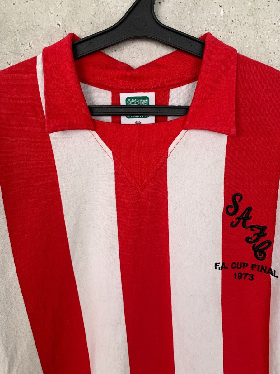 SUNDERLAND 1973 F.A. CUP FINAL HOME FOOTBALL SHIRT SCORE