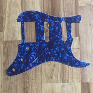 NEW-Blue-Pearloid-HSS-Stratocaster-PICKGUARD-for-Fender-Strat-Humbucker-Pickup