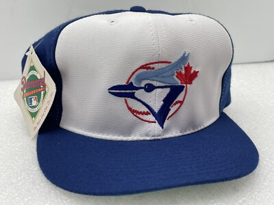 VINTAGE 90's NEW ERA TORONTO BLUE JAYS PRO MODEL 7-3/8 WOOL/POLY MIX DEADSTOCK