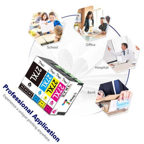 15er Set Patronen PlatinumSerie für Epson WorkForce WF-7210 DTW WF-7610DWF T2711 - Zdjęcie 2 z 10
