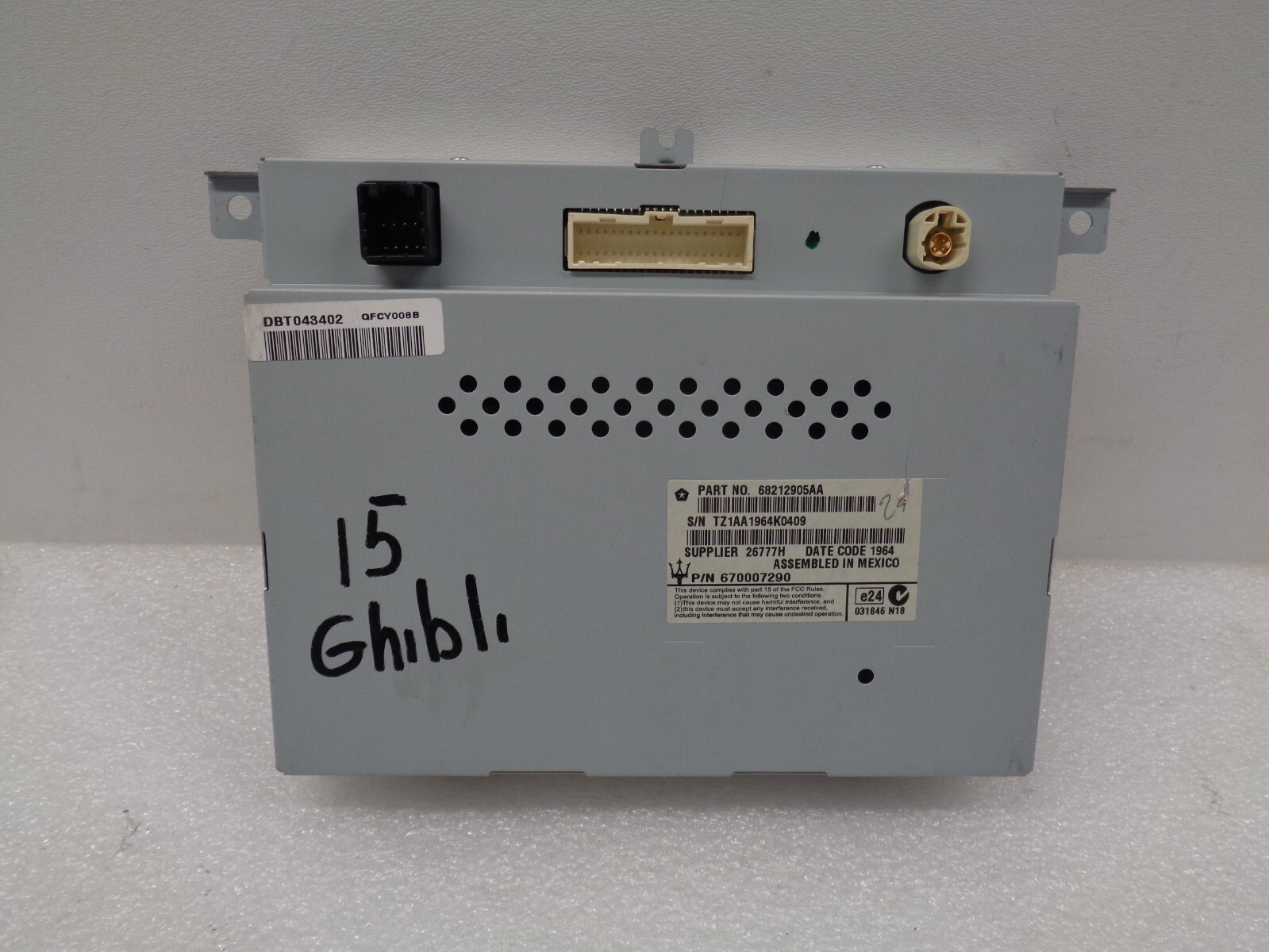 14-17 Maserati Ghibli Dashboard Information Display Media Monitor OEM AK240272