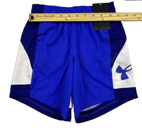 Under Armour Girls' Baseline 6" Basketball Shorts Blue New Youth XS (YXS) - Picture 6 of 9