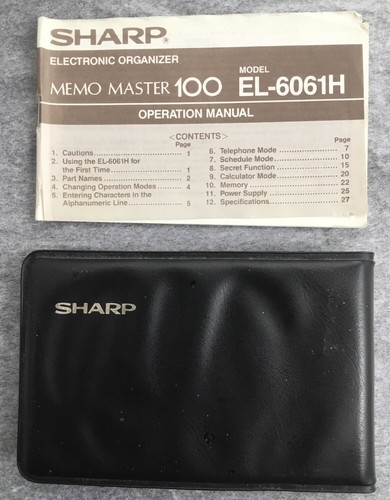 Vintage Sharp EL-6160H Memo Master 100 Electronic Organizer - Picture 4 of 9