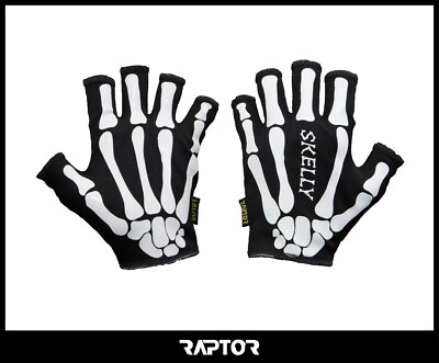 Kinder/Mini/Junior 3/4 Finger Skelett Rugby Silikon Grip Handschuhe/Stick Handschuhe