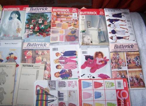 Lot 18 Butterick Child Costume Cabbage Doll Home Pillow Snow AS IS* G - Picture 3 of 8