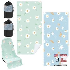 Hahafelt Car Seat Towel Covers with Storage Bag, 63 x 3Inch Universal 2 Daisy
