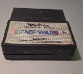 Space Wars, Vectrex, Used, Repro box, orignal overlay, no manual