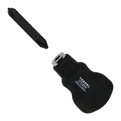 VESSEL Combi Plus Stubby Screwdriver [No.270BW-123] (Japan Import) Black