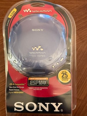Sony D-E220 Portable CD Walkman Player - Blue - New In Package! Never Used!