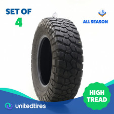 Set Of 4 Used Lt 25575r17 Bfgoodrich Mud-terrain Ta Km2 178uu